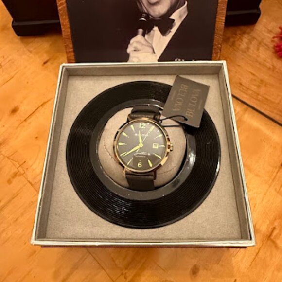 BULOVA 97B203 FRANK SINATRA COLLECTION AEROJET AUTOMATIC WATCH - Picture 2 of 14